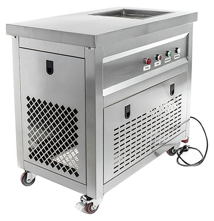 Фризер для жареного мороженого Foodatlas KCB-1F (световой короб, стол для топпингов)