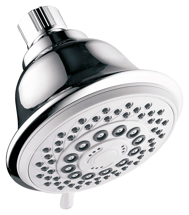 Душевая лейка верхняя LEMARK LM8040C круглая, пятифункциональная, 100 мм, хром