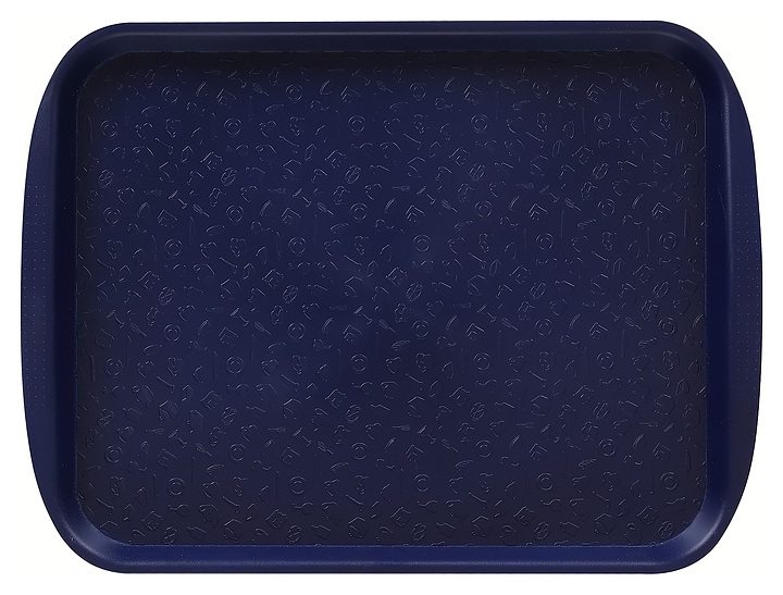 Поднос столовый Клен 2109 330х260 мм (полистирол) темно-синий