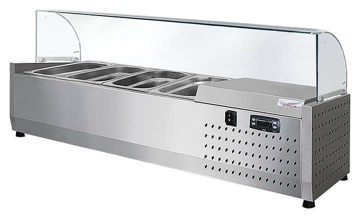 Витрина холодильная Finist ToppingBox НХВсм-4 с моллированным стеклом