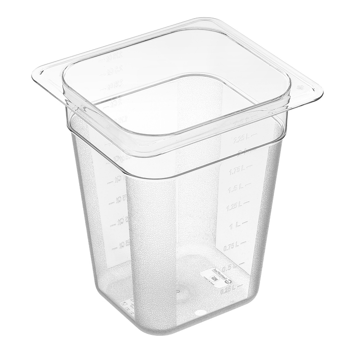 Гастроемкость Gastroplast 79661 GN 1/6-200 (176x162х200) 2.6 л поликарбонат, прозрачный