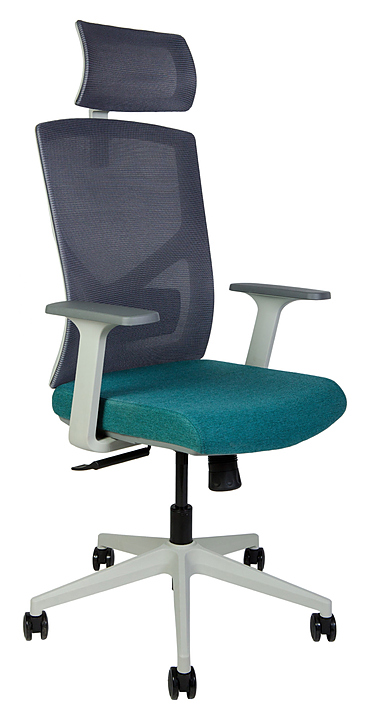 Кресло NORDEN Денвер серый+морская волна