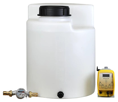 Комплекс дозирования SpaceAqua Dose 803-IMP, емкость 60 л, счетчик Dn20