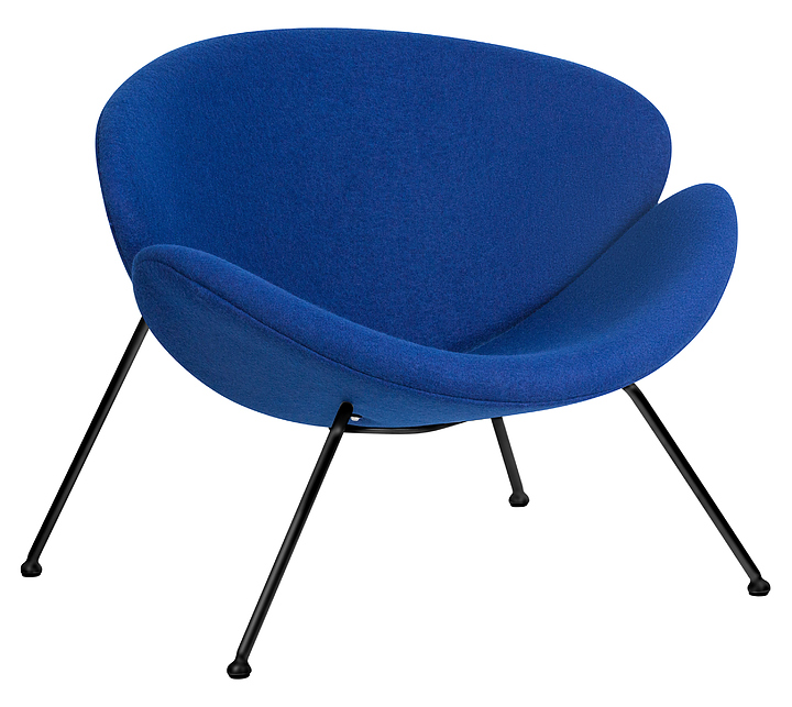 Кресло обеденное DOBRIN 72-LMO EMILY (синее, черное)