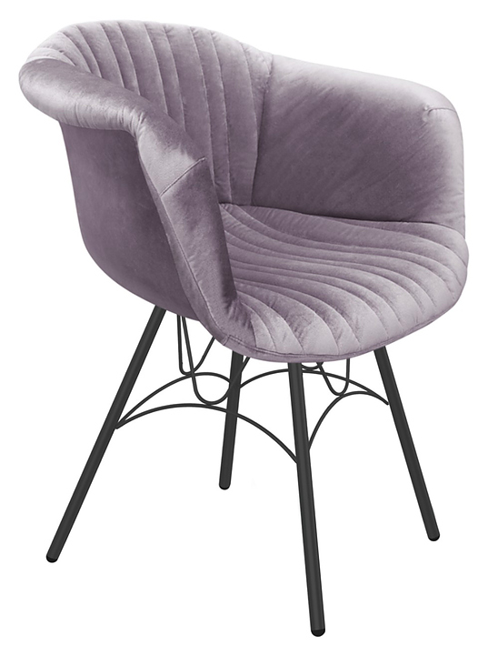 Стул Sheffilton SHT-ST31-C1/S100 ледяная лаванда / черный муар