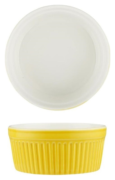 Соусник P.L. Proff Cuisine F0332Y-2.6W Рамекин 80 мл d=6,5 см (фарфор) желтый