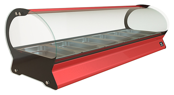 Витрина тепловая КОБОР SE-6H красная