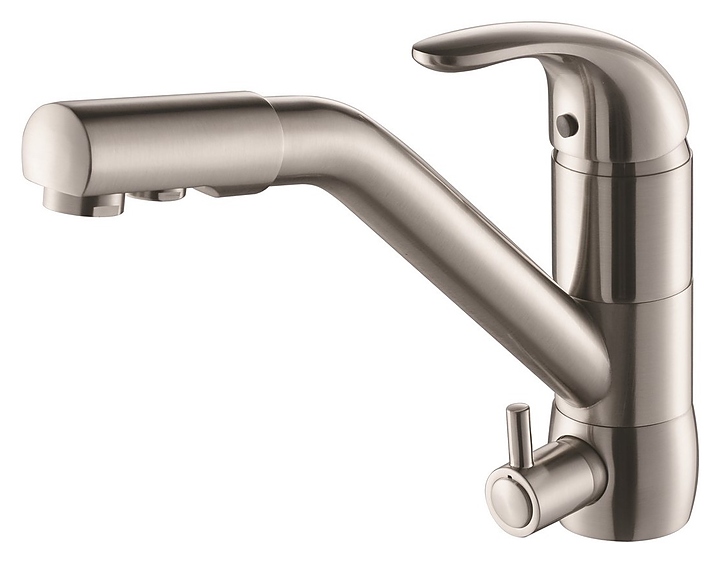 Смеситель для кухни Kaiser Safira 15066-5 под фильтр для питьевой воды, серебро