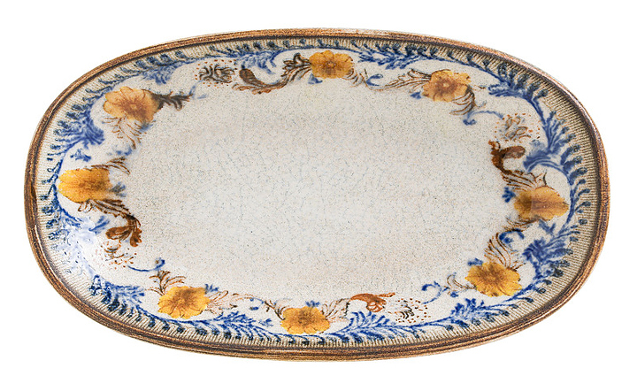 Блюдо овальное Bonna Ретро Флорал Гурмэ 79472 190х110 мм
