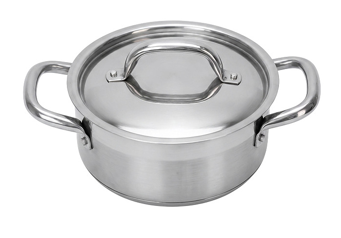 Кастрюля Luxstahl Optima кт636 2 л d 190 мм h 80 мм, нерж. сталь
