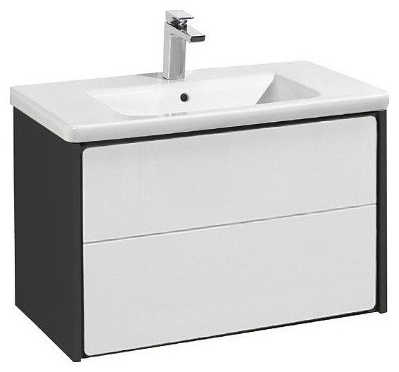 Тумба под раковину Roca Ronda ZRU9302964 70 см глянец/антрацит