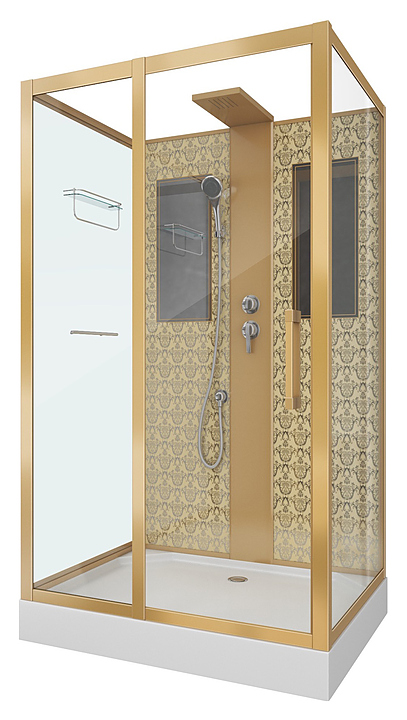 Кабина душевая Niagara NG-7711GBK 90x120x210 см