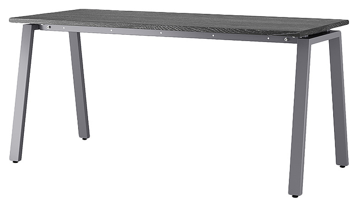 Стол офисный КОБОР A-120/80 graphite/glazed