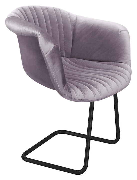 Стул Sheffilton SHT-ST31-C1/S45-1 ледяная лаванда / черный муар