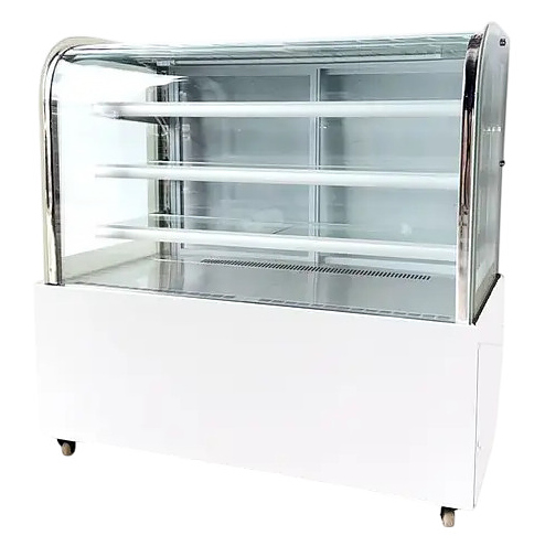 Витрина кондитерская CLSY Radius 120, 420 л белый