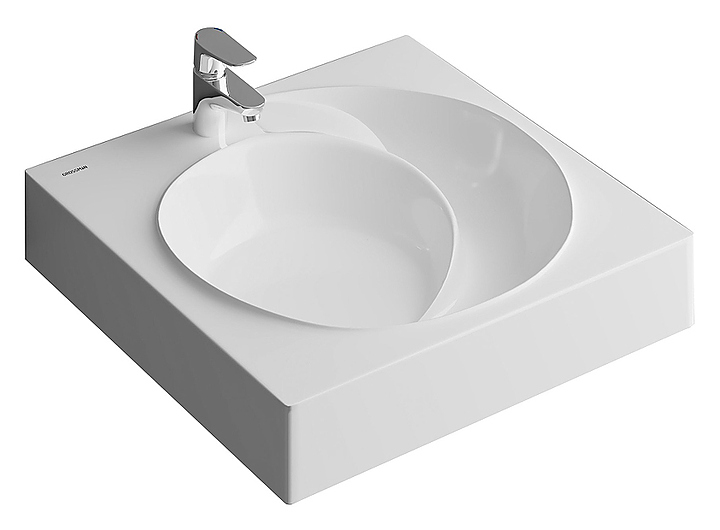 Раковина под стиральную машину Grossman Neo 60 см, литьевой мрамор