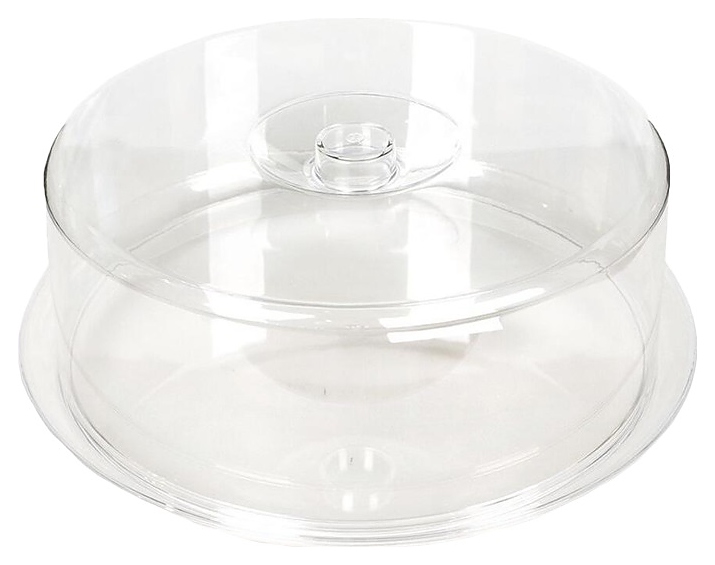 Подставка для торта P.L. Proff Cuisine JD-P2201 d=34 см с крышкой (пластик)