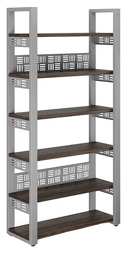 Стеллаж открытый КОБОР SO6-120/36 aluminum/charlston