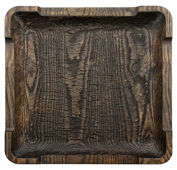 Доска сервировочная Luxstahl Рибай 300х300х45 мм, ясень