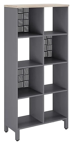 Стеллажная система КОБОР SQ-4X2 graphite/natural