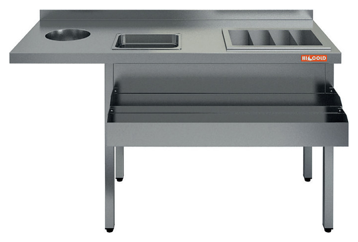 Барная станция HICOLD НКС-14/6БК с бортом
