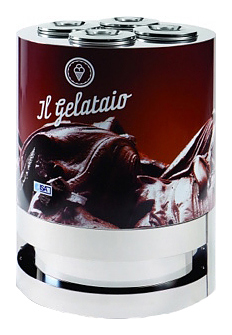 Витрина для мороженого ISA Il Gelataio 4(+4) T2