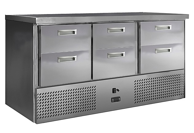 Стол холодильный Finist СХСн-700-0/6 (нижний холодильный агрегат)