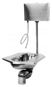 Унитаз антивандальный Oceanus 4-003.1 (нерж. сталь) с системой смыва