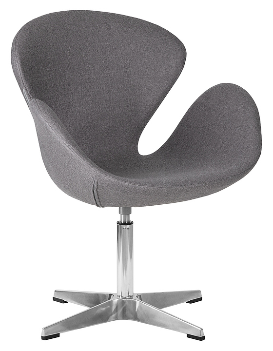 Кресло обеденное DOBRIN 69A-LMO SWAN (серое)