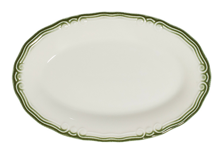 Блюдо овальное ID Fine Relic Green 30543-213026 26 см