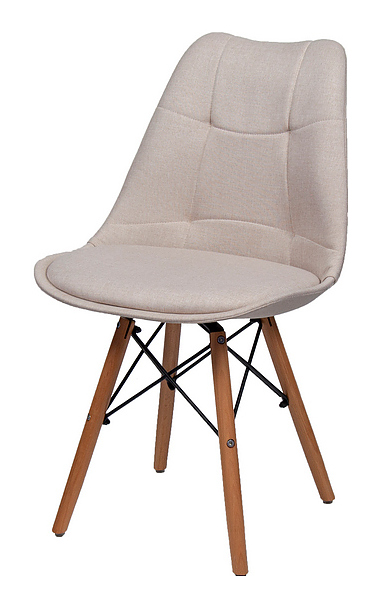 Стул BentWood Eames S/EMS ткань бежевый