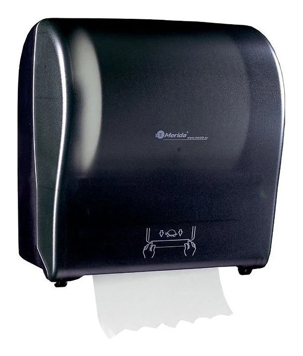 Диспенсер для бумажных полотенец Merida SOLID CUT MAXI CJC303 черный глянцевый