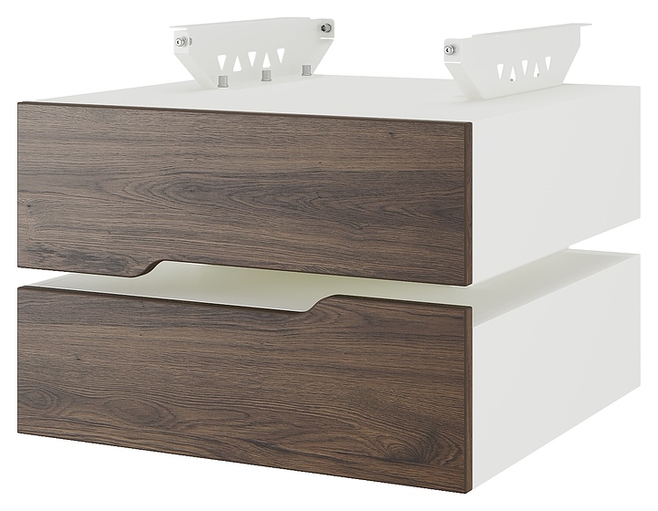 Тумба подвесная КОБОР T-2 white/charlston