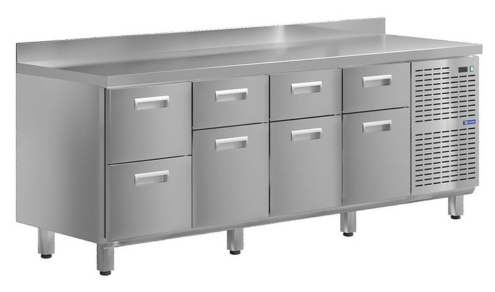 Стол холодильный KAYMAN КСХ-2444/70 (8 ящиков)