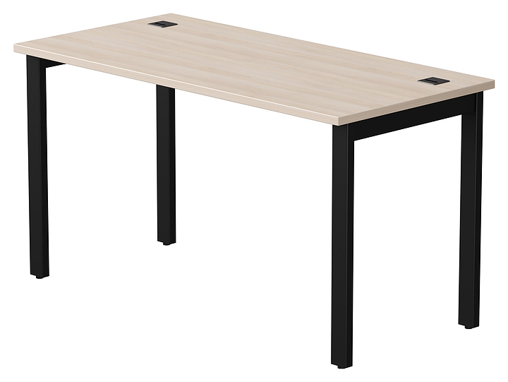 Стол офисный Everprof EVO 1380х670х755 мм (ЛДСП / металл) дуб соната / черный