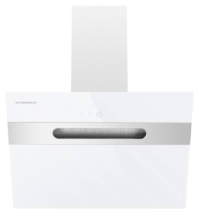 Вытяжка кухонная Maunfeld Moon 60 белая / вставка сатин
