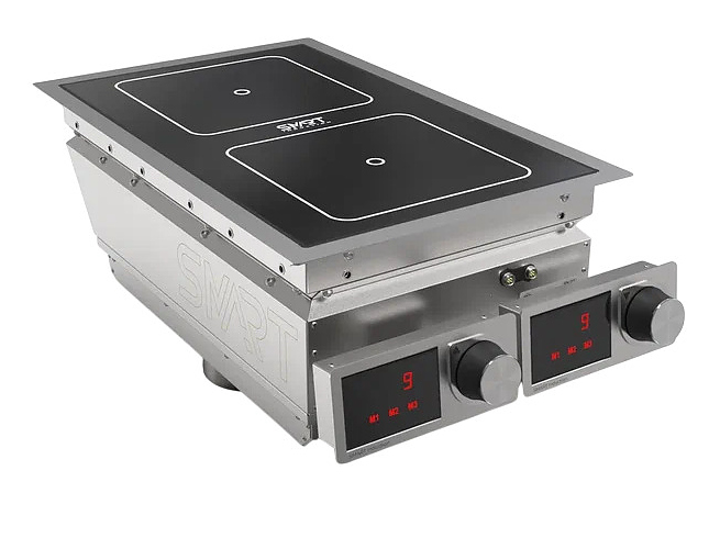 Индукционная плита SMART INDUCTION DROP-IN C72-35А2 8.5 кВт нержавеющая сталь, черный