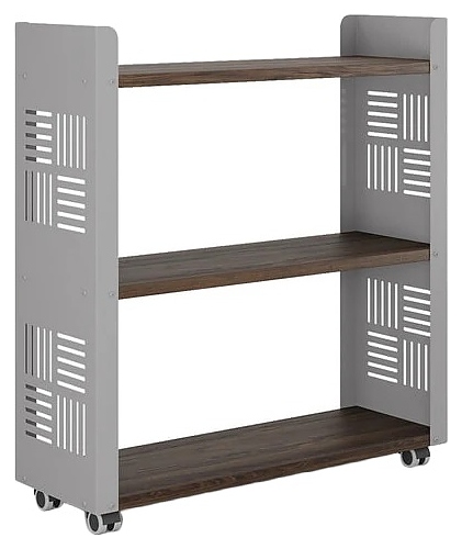 Стеллаж мобильный КОБОР SM3-90/30 aluminum/charlston