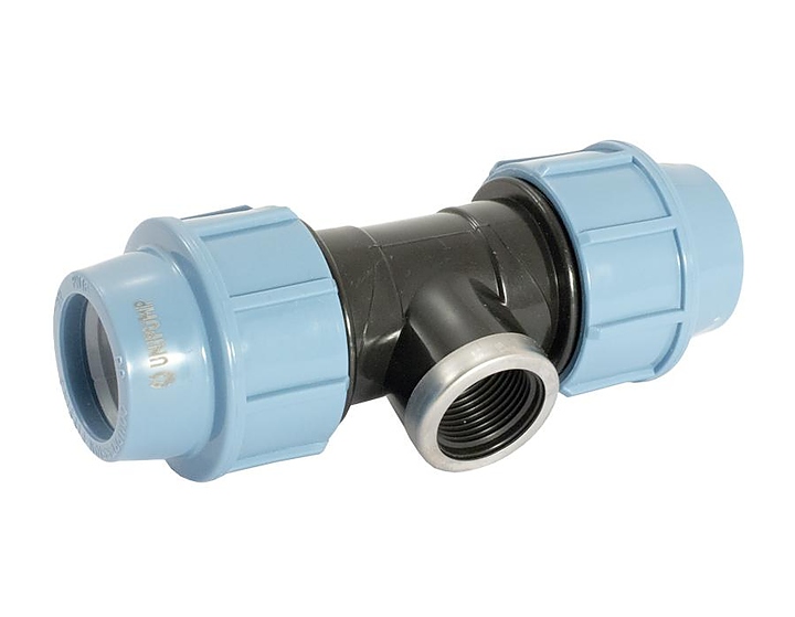 Фитинг Unipump для труб ПНД тройник с внутренней резьбой D25x1/2