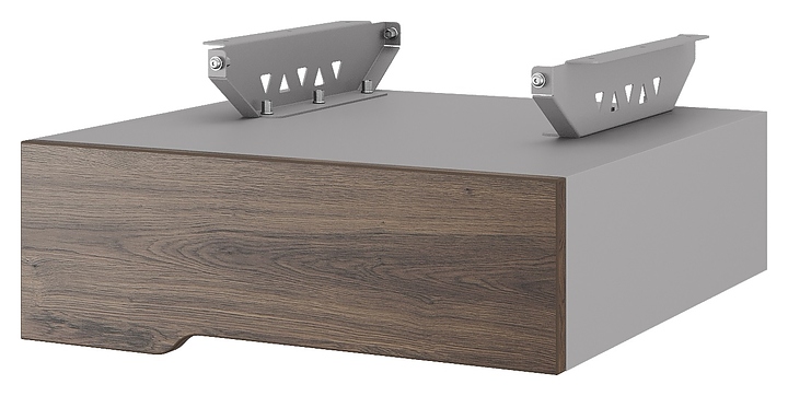 Тумба подвесная КОБОР T-1 aluminum/charlston