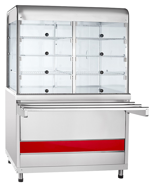 Прилавок-витрина нейтральный Abat Аста ПВН-70КМ (нерж. столешница)