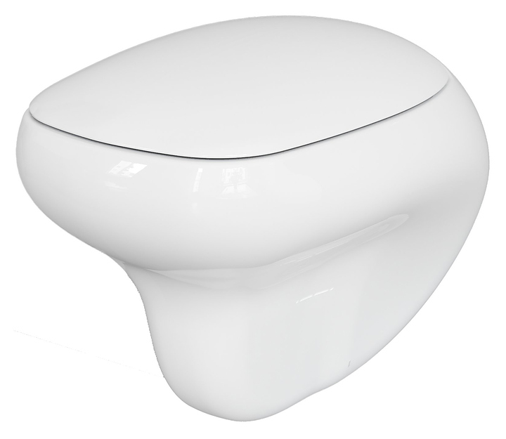 Унитаз подвесной с крышкой-сиденьем Ambassador Diamond 123T20001R-122T20001 белый глянцевый