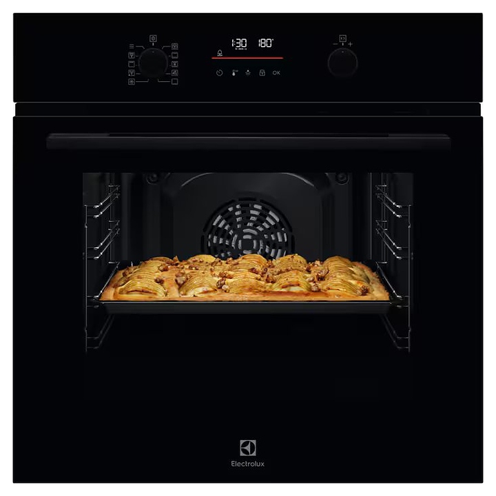 Духовой шкаф с пиролизом Electrolux KOFDP46BK черный / стекло