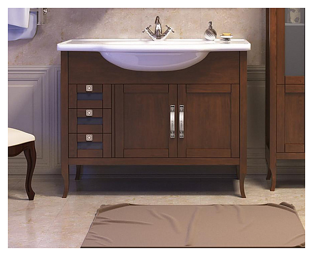 Тумба напольная под раковину OPADIRIS Мираж 100 00-00000056, светлый орех