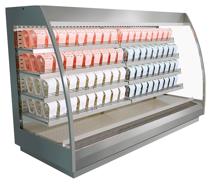 Горка холодильная Levin GROSTE 125 D1H1 (1250х850х1600 мм) без боковин