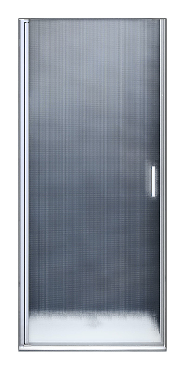Дверь душевая Vincea Alpha VDP-3AL800MT 80х195 см с текстурным стеклом, распашная, хром
