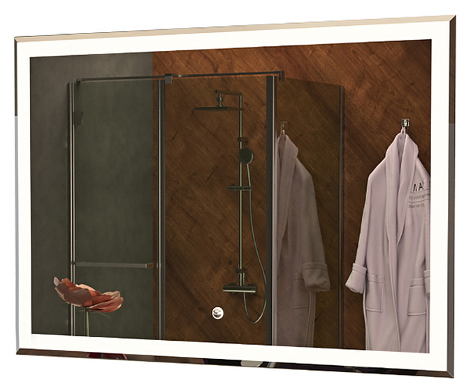 Зеркало Mixline Минио 100х80 см со светодиодной подсветкой и сенсорным выключателем