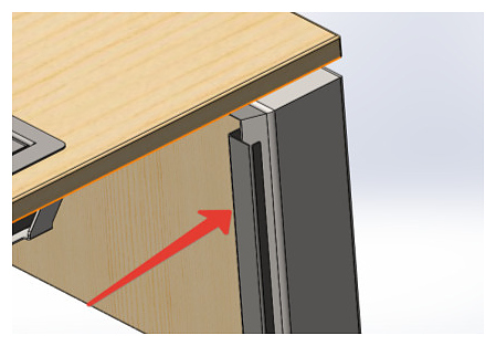 Кабель-канал накладной вертикальный КОБОР AК5 white