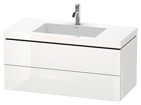 Тумба подвесная с умывальником Duravit L-Cube LC6928O2222 c-bonded