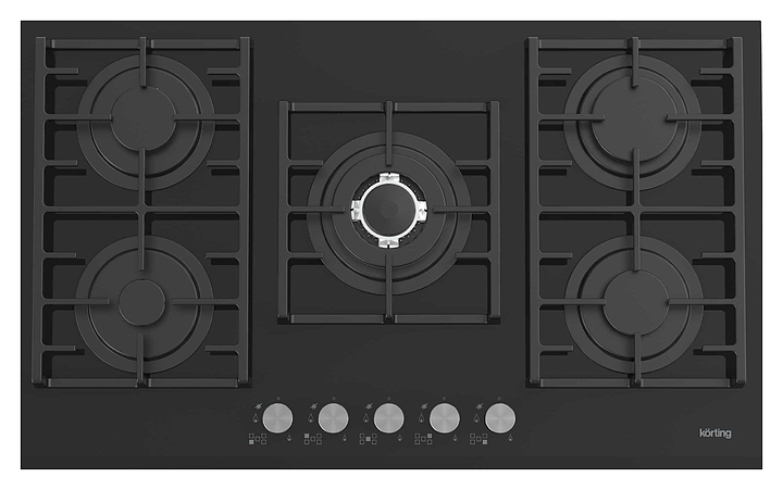 Варочная панель газовая Korting HGG 9835 CTN черная